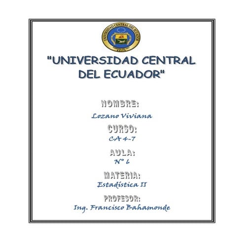 Ejercicios estadistica