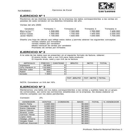 Ejercicios practicos iniciales