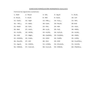 Ejercicios formulación inorgánica s...