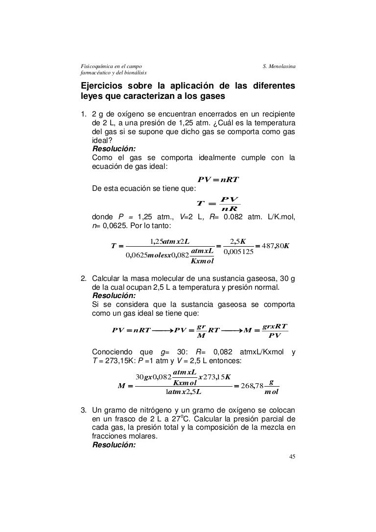Ejercicios Gases