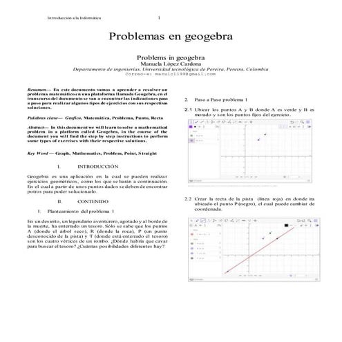 Ejercicios geogebra | DOCX