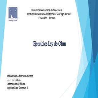 Ejercicios Ley de Ohm
