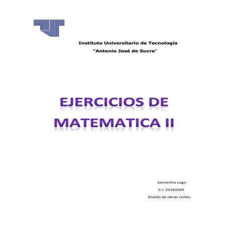 Ejercicios matematica