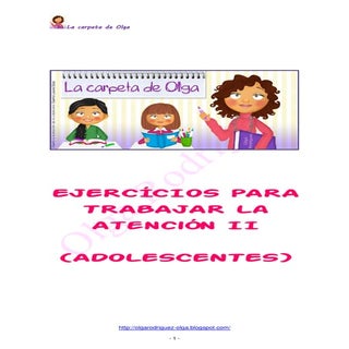 Ejercicios para trabajar la atenció...