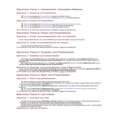 Power Point ejercicios | PDF