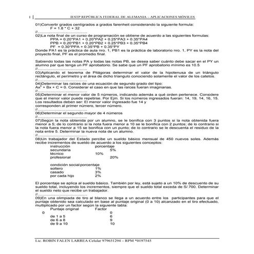Práctica java 1 | PDF
