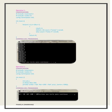 Ejerciciosprogramacion