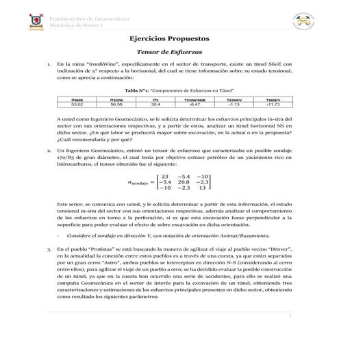Ejercicios propuestos_Tensor de Esfuerzos