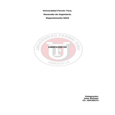 Ejercicios propuesto unidad 3