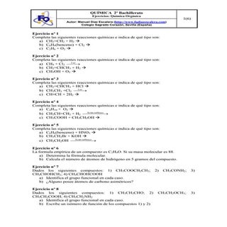 Ejercicios quimica organica