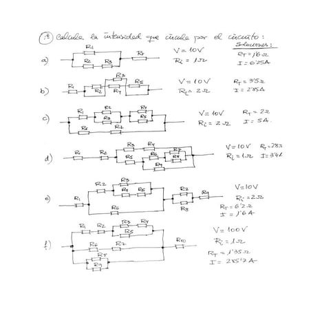 Ejercicios resistencias