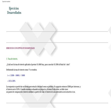 Ejercicios resueltos