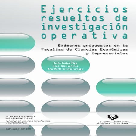 Ejercicios resueltos de investigacion de operaciones