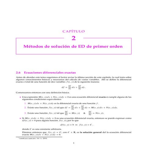 Ejercicios resueltos edo exactas