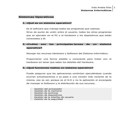 Ejercicios sistemas operativos I