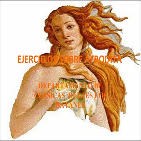 Ejercicios sobre Afrodita-Venus