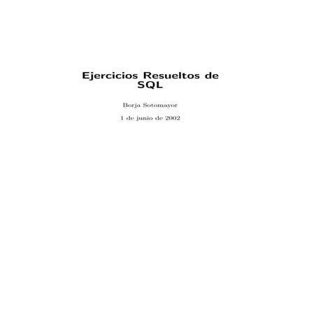 Ejercicios sql
