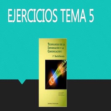 Ejercicios tema 5 | PPTX