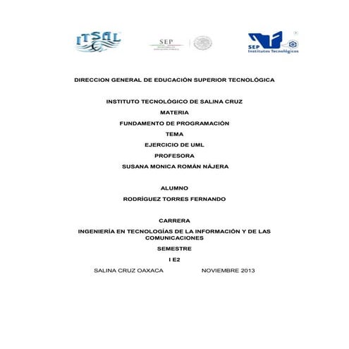 Ejercicios uml.