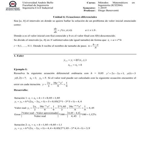 Ejercicios unidad 6 parte i