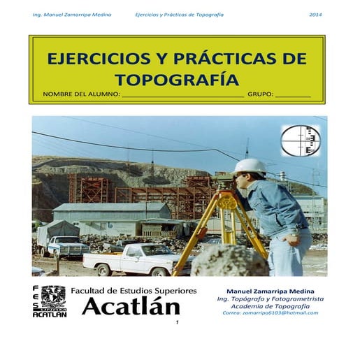 Ejercicios y prácticas de topografía 2014