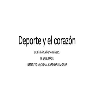 Ejercicio y cardiopatias