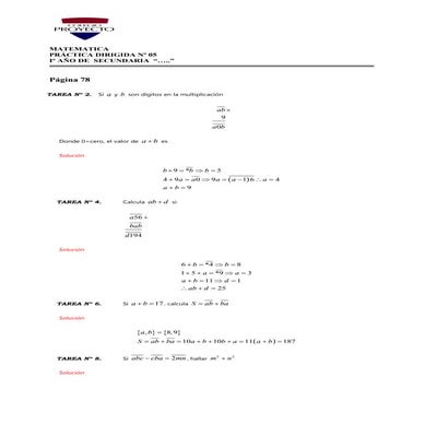 Ejercicos de numeracion 1