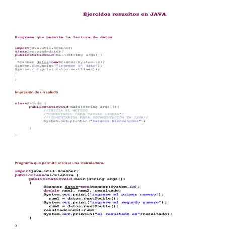 Ejercidos resueltos en java para el portafolio