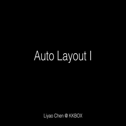 Auto Layout part 1