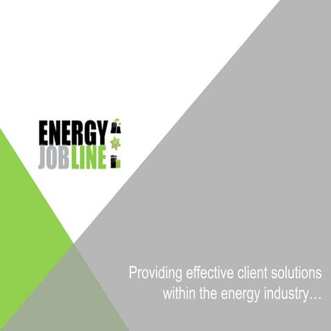 Introducing Energy Jobline
