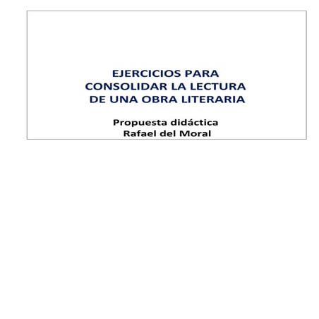 Comprobar el conocimiento de una obra literaria