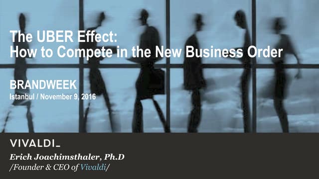 The UBER Effect: How to Compete in the New Business Order