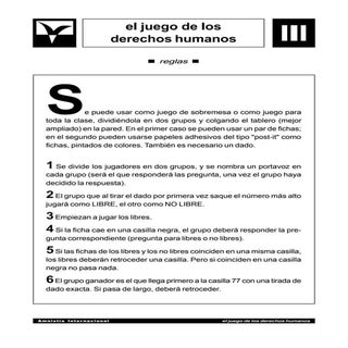 Juego Derechos Humanos