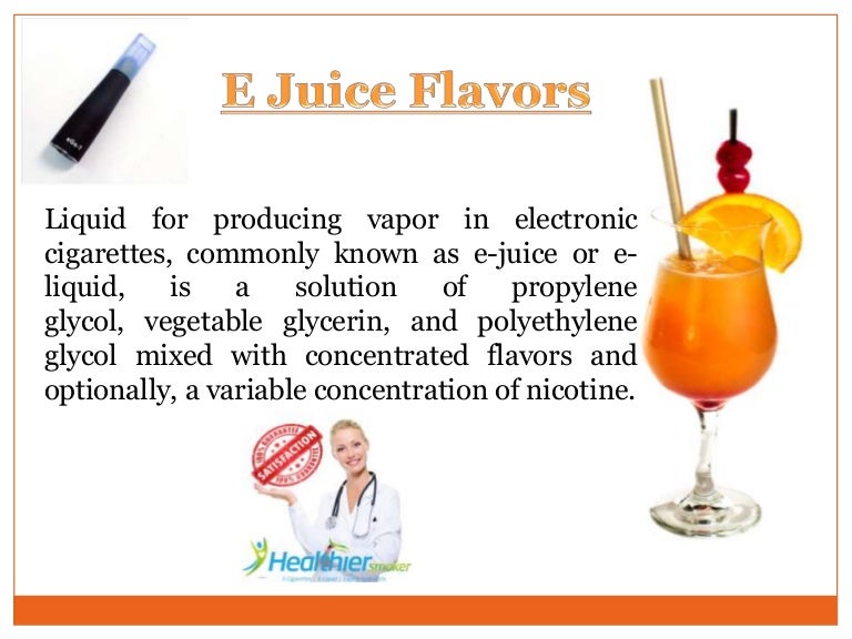 E juice flavors