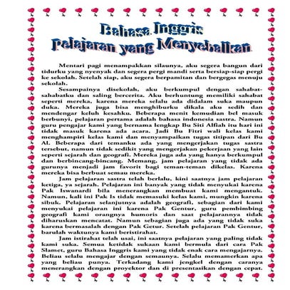 Cerpen Pengalaman Pribadi