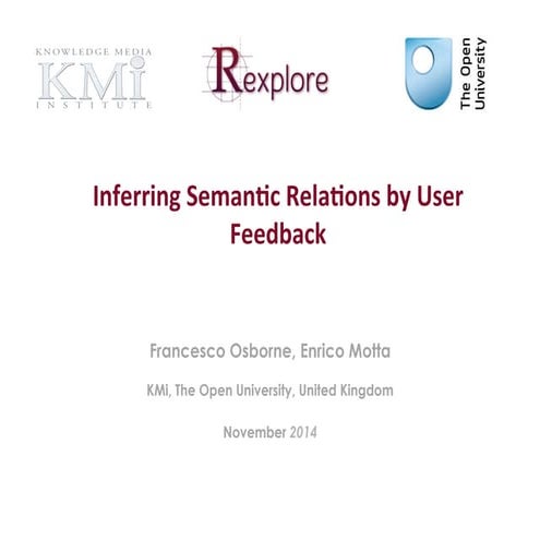 Ekaw2014 - Inferring Semantic Relations by User Feedback