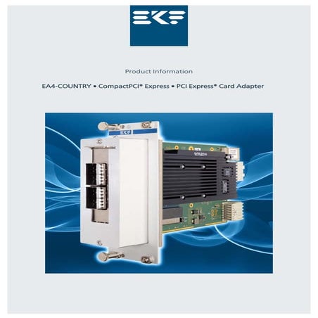 EA4-COUNTRY • CompactPCI® Express • PCI Express® Card Adapter | PDF