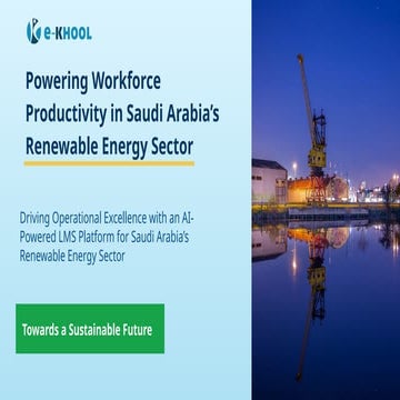 Powering Workforce Productivity in Saudi Arabia’s Renewable Energy ...