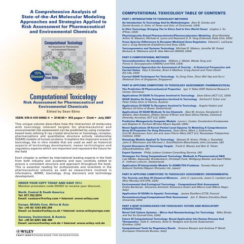 Computational toxicology book flier