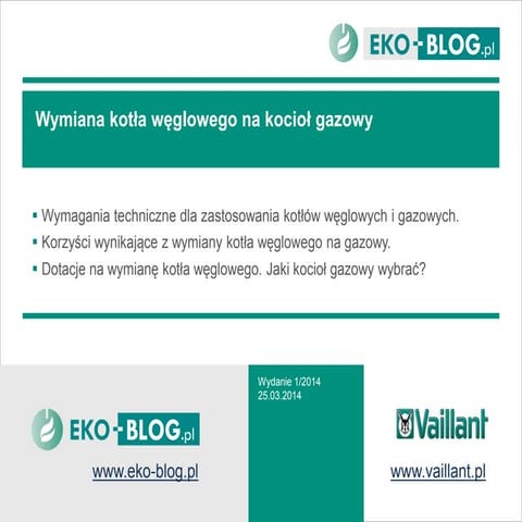 Wymiana kotła węglowego na kocioł gazowy