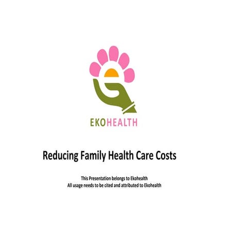 Ekohealth summary deck  Mar 2013