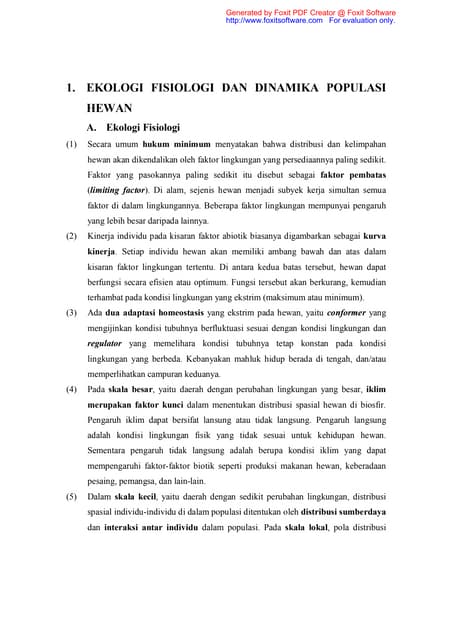 Pola pertahanan pada hewan