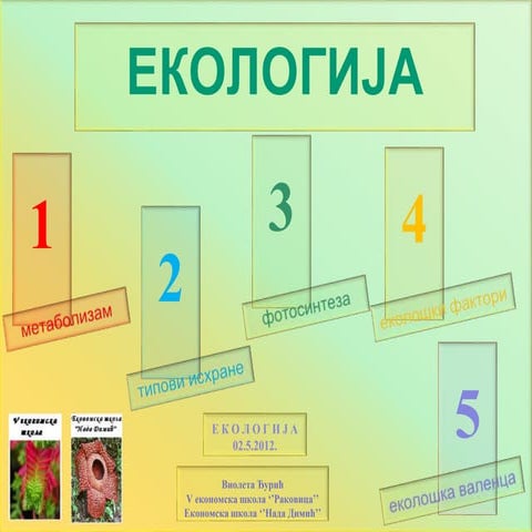 Екологија | PPT