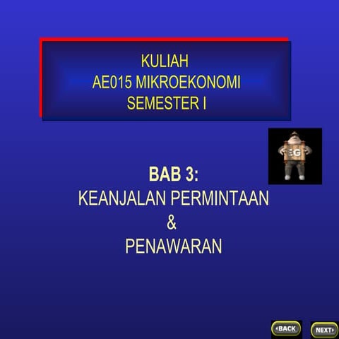 keanjalan permintaan dan penawaran