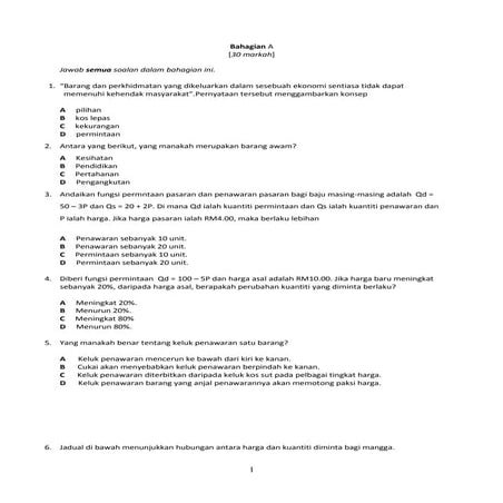 Ekonomi 1-mikro 2013