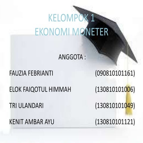 Ekonomi moneter materi uang 