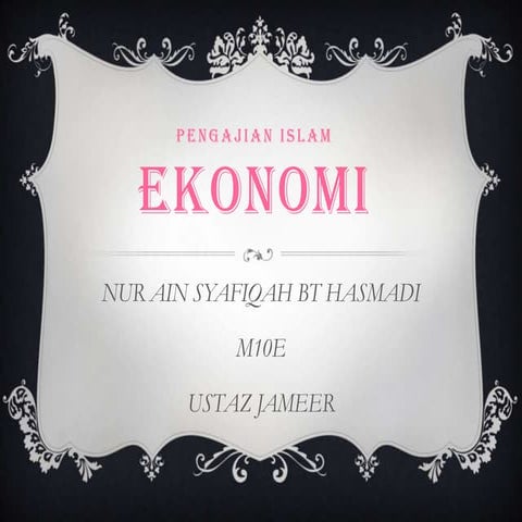 Ekonomi (nur ain syafiqah bt hasmadi)