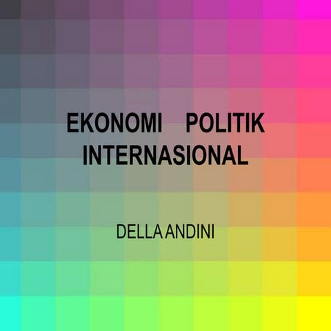 Ekonomi    politik    internasional
