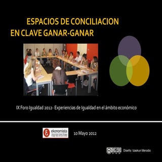 Espacios de conciliación en clave g...