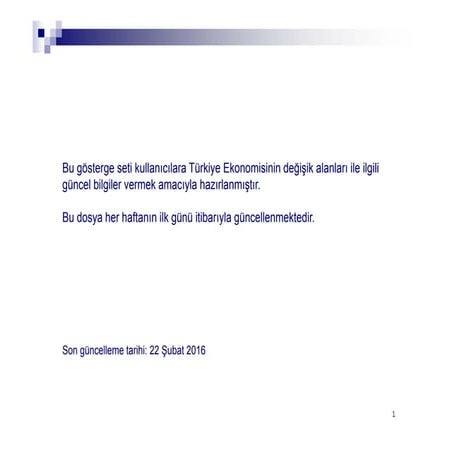 Türkiye Ekonomisi 2016
